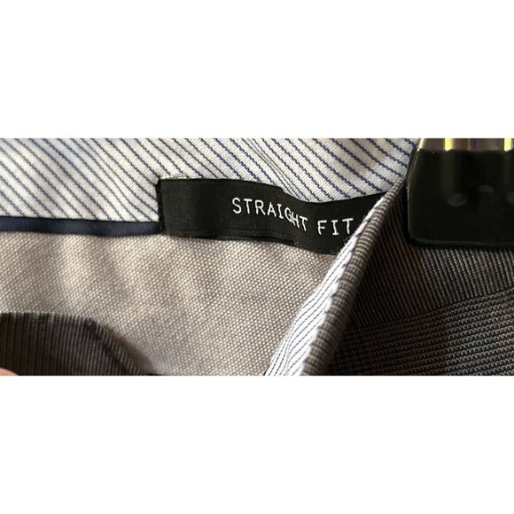 GAP Tailored Casual Pants Strait Fit Cotton Trousers in Beige Tartan Size 31/30 - Picture 8 of 8